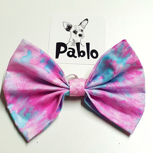 🐶 3 for $15 * Pablo Pet Cotton Bow Ties Set of 2 - Picture 2 of 5